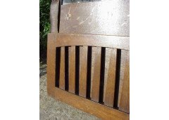 Leonard Wyburd for Liberty & Co. Rare Liberty & Co. Arts & Crafts Oak wall mirror/paper rack - Thumbnail 3