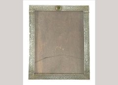 Liberty & Co. Attributed, Hammered Pewter and Enamel Photograph Frame (c.1900)
