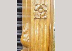 Robert Mouseman Thompson. Rare Oak longcase clock - Thumbnail 9