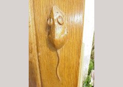 Robert Mouseman Thompson. Rare Oak longcase clock - Thumbnail 10