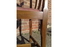 Gordon Russell. A set of six Cotswold School Arts & Crafts sculptured Oak tub chairs - Thumbnail 9