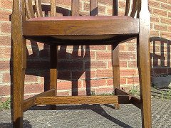 Gordon Russell. A set of six Cotswold School Arts & Crafts sculptured Oak tub chairs - Thumbnail 10