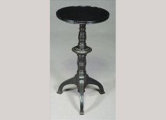 Aesthetic Movement ebonised circular wine table - Thumbnail 1
