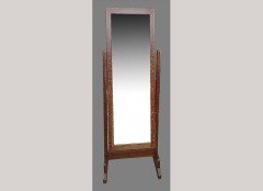 E. W. Godwin Attributed, an Anglo-Japanese Oak cheval mirror - Thumbnail 1