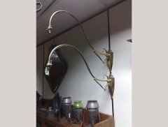 W. A. S. Benson. A pair of brass picture wall light brackets - Thumbnail 2