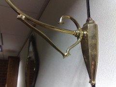 W. A. S. Benson. A pair of brass picture wall light brackets - Thumbnail 4