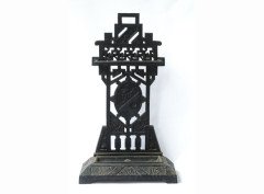 Robbins and Co. Anglo-Japanese cast iron stickstand with floral decor - Thumbnail 1