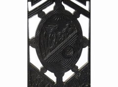 Robbins and Co. Anglo-Japanese cast iron stickstand with floral decor - Thumbnail 3