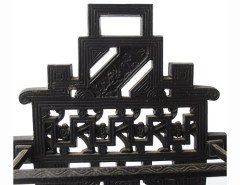 Robbins and Co. Anglo-Japanese cast iron stickstand with floral decor - Thumbnail 4