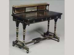 Bruce Talbert for Gillows. important Aesthetic Movement ebonised desk - Thumbnail 1