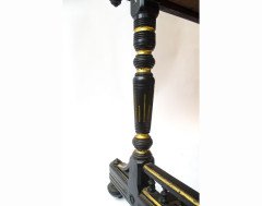 Bruce Talbert for Gillows. important Aesthetic Movement ebonised desk - Thumbnail 3