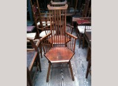 Liberty & Co. A pair of beech high comb back elbow chairs - Thumbnail 2
