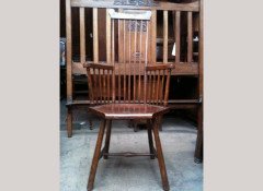 Liberty & Co. A pair of beech high comb back elbow chairs - Thumbnail 4