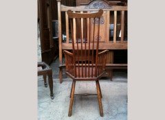 Liberty & Co. A pair of beech high comb back elbow chairs - Thumbnail 6