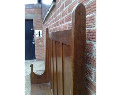 Edgar Wood. A stunning and pure Arts & Crafts Oak settle - Thumbnail 10