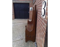 Edgar Wood. A stunning and pure Arts & Crafts Oak settle - Thumbnail 11
