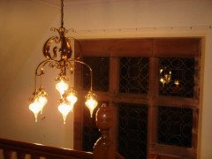 W. A. S. Benson. A fantastic Arts & Crafts copper chandelier - Thumbnail 2