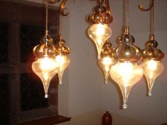 W. A. S. Benson. A fantastic Arts & Crafts copper chandelier - Thumbnail 4