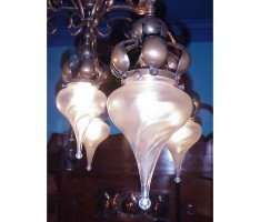 W. A. S. Benson. A fantastic Arts & Crafts copper chandelier - Thumbnail 15