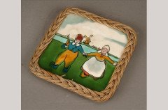 Arts & Crafts 6 inch tile tea pot - Thumbnail 1