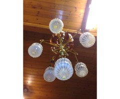 W. A. S. Benson. outstanding and extremely rare Arts & Crafts copper and brass chandelier - Thumbnail 3