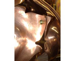 W. A. S. Benson. outstanding and extremely rare Arts & Crafts copper and brass chandelier - Thumbnail 12