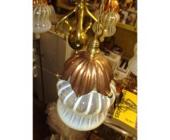 W. A. S. Benson. outstanding and extremely rare Arts & Crafts copper and brass chandelier - Thumbnail 15