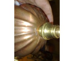 W. A. S. Benson. outstanding and extremely rare Arts & Crafts copper and brass chandelier - Thumbnail 16
