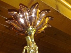 W. A. S. Benson. outstanding and extremely rare Arts & Crafts copper and brass chandelier - Thumbnail 17