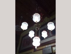 W. A. S. Benson. outstanding and extremely rare Arts & Crafts copper and brass chandelier - Thumbnail 24