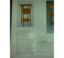 E. W. Godwin for William Watt. A rare and important Anglo-Japanese golden Oak sidetable - Thumbnail 7
