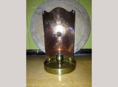 W. A. S. Benson. A near pair of brass and copper night candle holder - Thumbnail 3