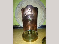 WAS Benson. A near pair of brass and copper night candle holder - Thumbnail 5