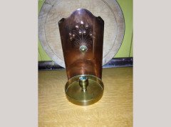 W. A. S. Benson. A near pair of brass and copper night candle holder - Thumbnail 6