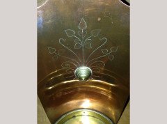 W. A. S. Benson. A near pair of brass and copper night candle holder - Thumbnail 8