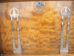 J. S. Henry. A 'flame mahogany' bureau bookcase - Thumbnail 3