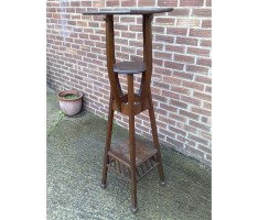Gustave Serrurier-Bovy. A rare and important Oak Art Nouveau plant of impressive proportions - Thumbnail 2