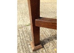 G. M. Ellwood for J. S. Henry. An Arts Crafts Oak desk inlaid with stylised floral panels - Thumbnail 18