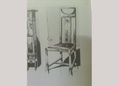 G. M. Ellwood for J. S. Henry. Oak and inlaid elbow chair and side chair - Thumbnail 3