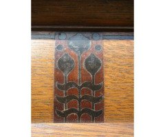 Goodhall, Lambs and Heighway. A Glasgow School Arts & Crafts Oak treble wardrobe in the manner of M. H. Baillie Scott - Thumbnail 4