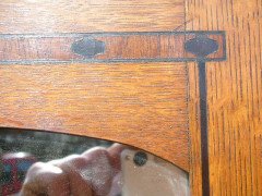 Goodhall, Lambs and Heighway. A Glasgow School Arts & Crafts Oak treble wardrobe in the manner of M. H. Baillie Scott - Thumbnail 5