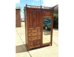 A Well-Crafted well designed Anglo-Japanese double wardrobe. - Thumbnail 1