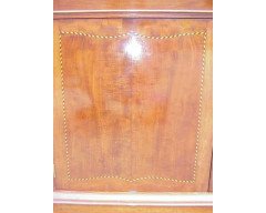 George Jack for Morris & Co. A figured mahogany, Chequer and line inlaid secretaire bookcase - Thumbnail 7