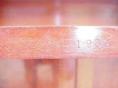 George Jack for Morris & Co. A figured mahogany, Chequer and line inlaid secretaire bookcase - Thumbnail 8