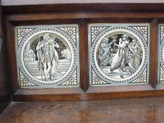John Pollard Seddon, In the manner of. A Reformed Gothic Oak side cabinet - Thumbnail 6