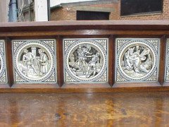 John Pollard Seddon, In the manner of. A Reformed Gothic Oak side cabinet - Thumbnail 7
