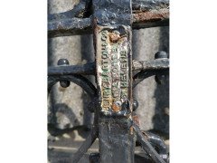 Henry Barton & Co. Rare pair of Arts & Crafts Master Craftsman's hand forged gate - Thumbnail 6