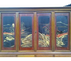 Charles Spooner. Rare and important Anglo-Japanese Exhibition cabinet in the 17th century style - Thumbnail 11