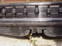 W J Estall (possibly). ebonised Anglo-Japanese cabinet of supreme quality with Amboyna serving area - Thumbnail 18
