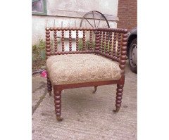 Morris & Co. Attributed, a Well-Crafted bobbin turned corner chair - Thumbnail 2